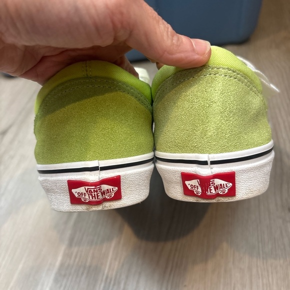 Vans Lime Green and White Sneakers - Picture 4 of 6
